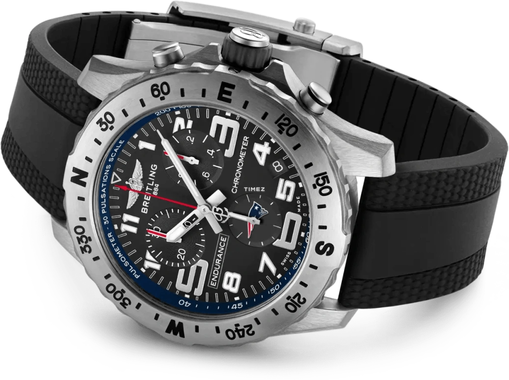 Breitling,Endurance Pro 44mm,44mm,Titanium,Black,Quartz,Chronograph,Day,E823106A1BAS1