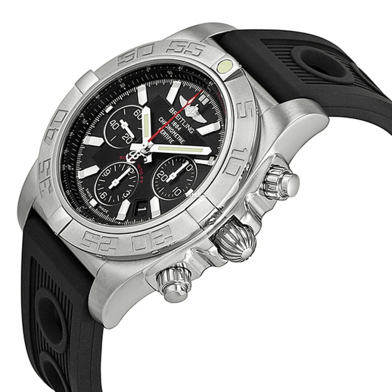 Breitling,Chrono-Matic 44mm,44mm,Stainless Steel,Black,Automatic,Chronograph,Day,AB011010,AB011010-BB08-200S-A20D.4
