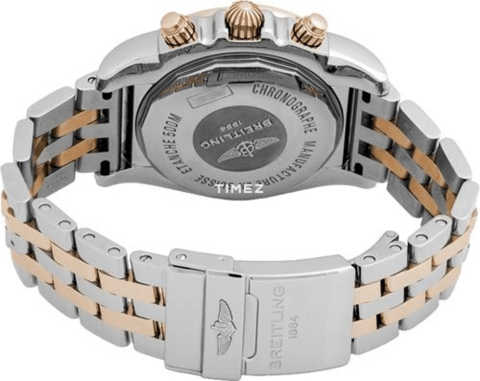 Breitling,Chronomat 44mm,44mm,Rose Gold,Stainless Steel,Brown,Automatic,Chronograph,Day,CB011012,CB011012/Q576/375C