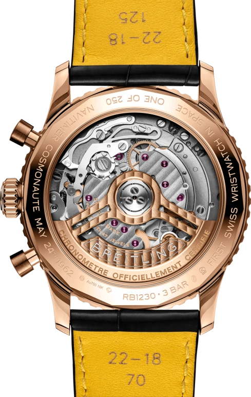 Breitling,Navitimer 41mm,41mm,Red Gold,Green,Black,Automatic,Day,Dule Time,RB12302A1L1P1