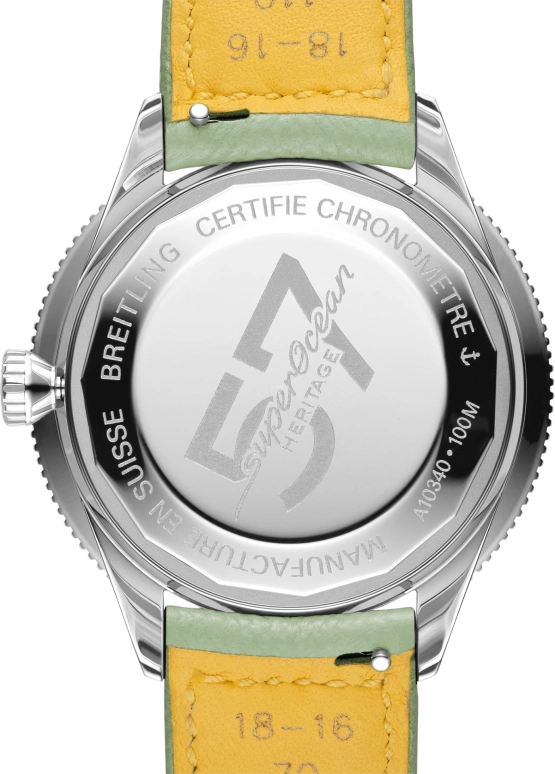 Breitling,Superocean Heritage 38mm,38mm,Stainless Steel,Green,Automatic,Chronograph,Day,A10340361L1X1