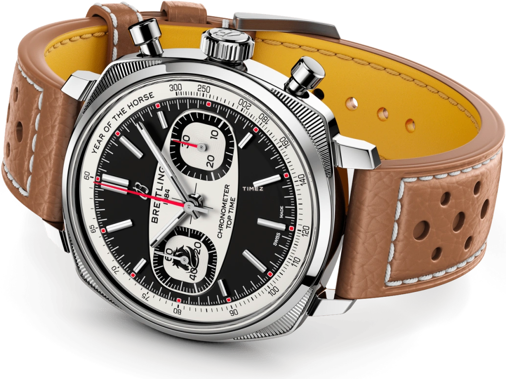 Breitling,Top Time 38mm,38mm,Stainless Steel,Black,Automatic,Chronograph,70hours,AB01773A1B1X1