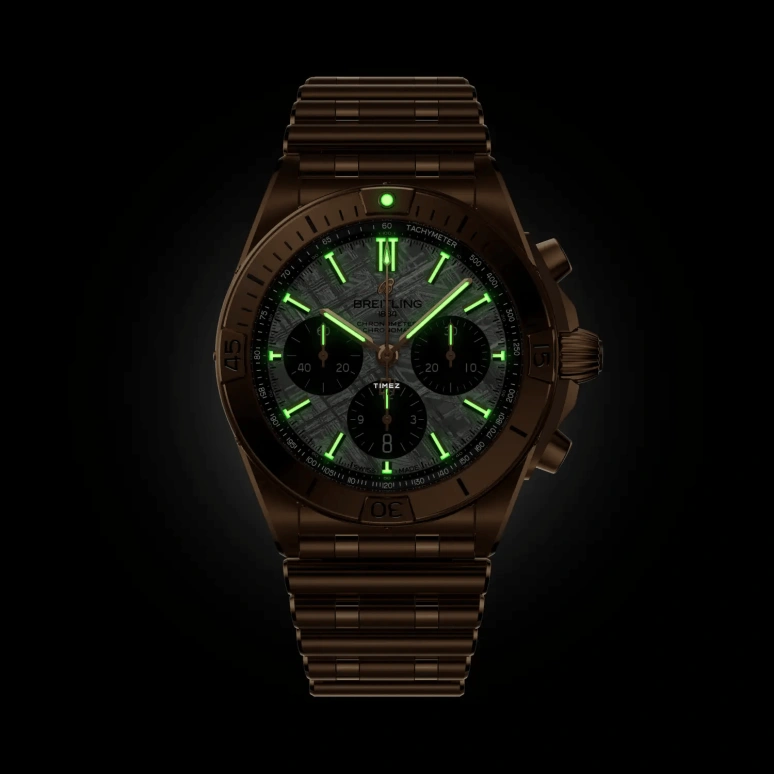 Breitling,Chronomat 42mm,42mm,Red Gold,Grey,Automatic,Chronograph,Day,RB01347A1F1R1