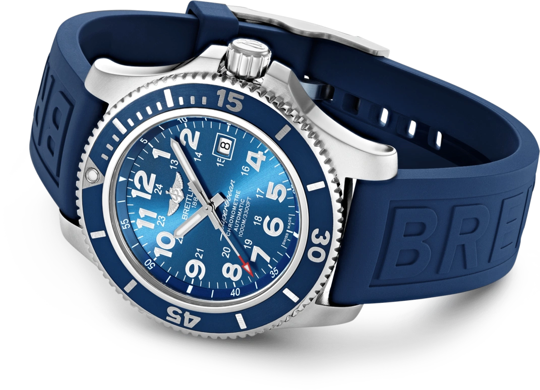 Breitling,Superocean 44mm,44mm,Stainless Steel,Blue,Automatic,Day,40hours,A17392D81C1S1