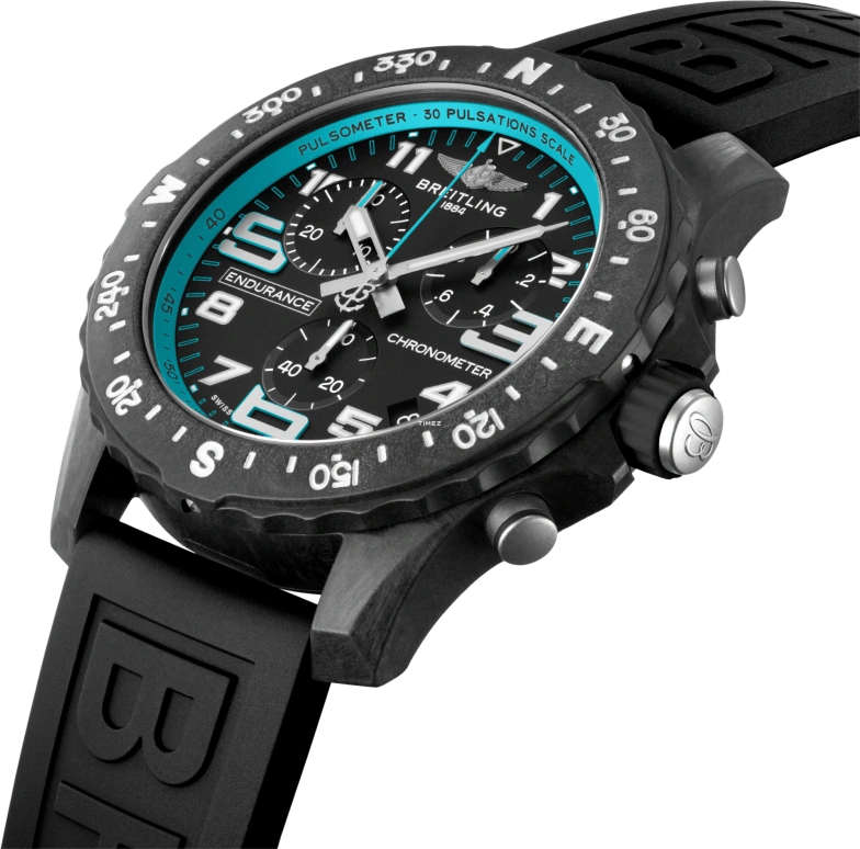 Breitling,Endurance Pro 44mm,44mm,Titaplast,Black,Quartz,Chronograph,Day,X823108B1B1S1