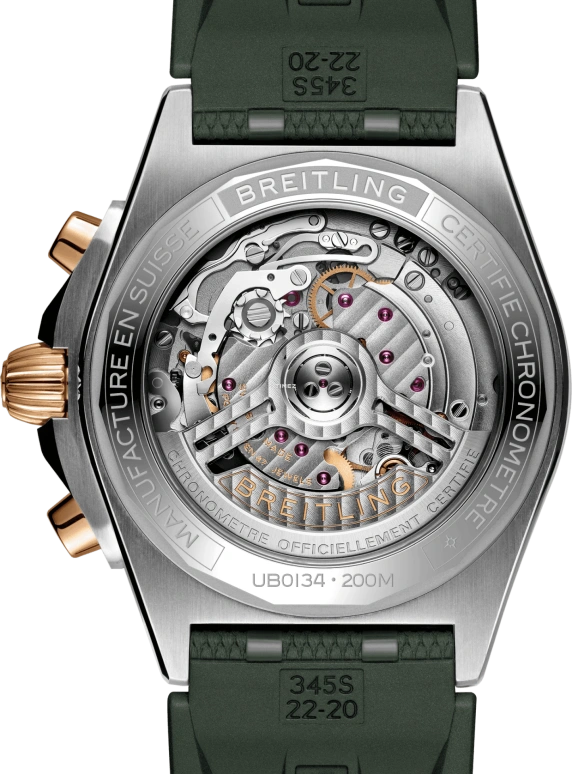 Breitling,Chronomat 42mm,42mm,Stainless Steel,Green,Automatic,Chronograph,Day,UB0134131L1S1