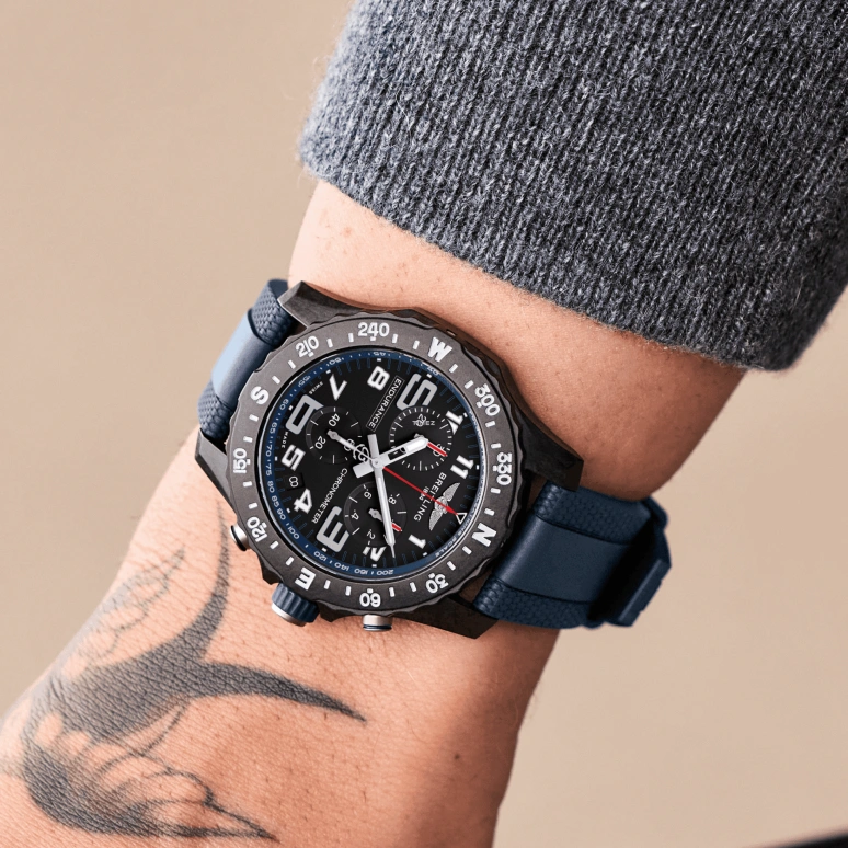 Breitling,Endurance Pro 44mm,44mm,Titaplast,Black,Quartz,Chronograph,Day,X82310D51B1S2