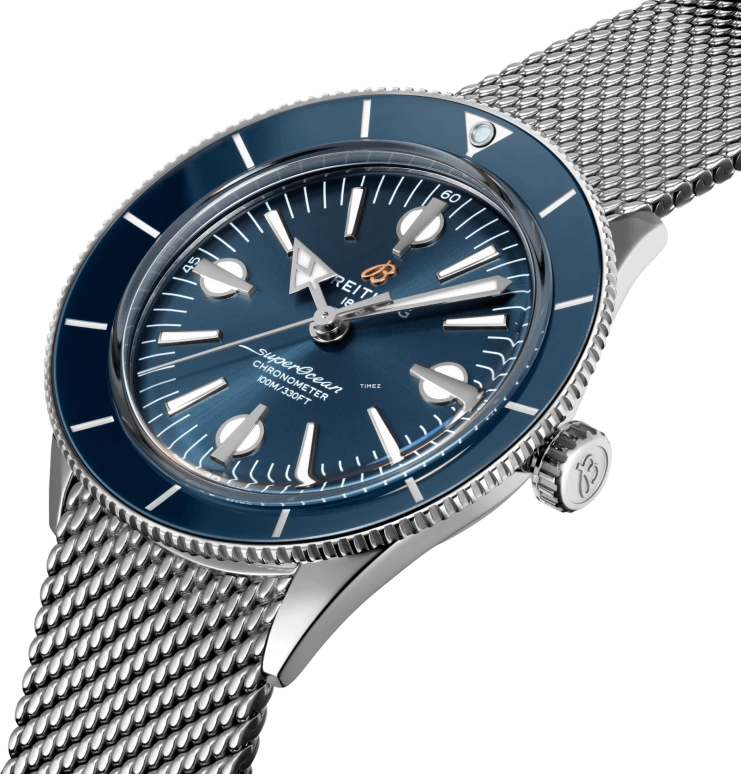 Breitling,Superocean Heritage 42mm,42mm,Stainless Steel,Blue,Automatic,42hours,In-house Caliber,A10370161C1A1