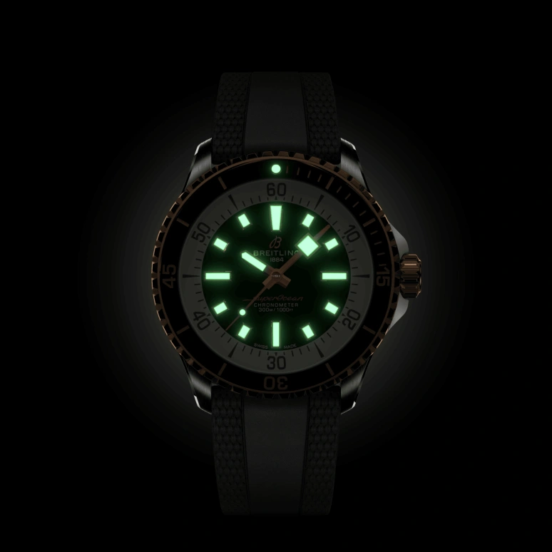 Breitling,Superocean 42mm,42mm,Stainless Steel,Black,Automatic,40hours,In-house Caliber,U17375211B1S1