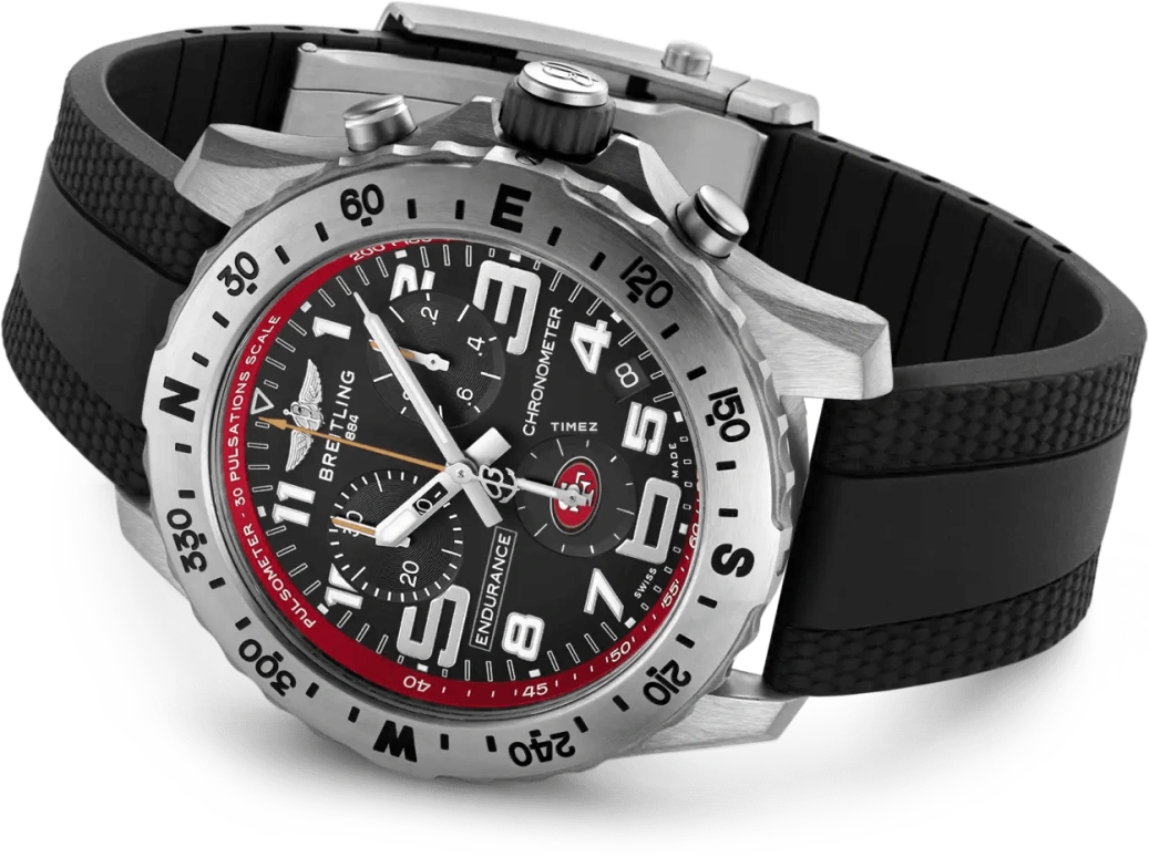 Breitling,Endurance Pro 44mm,44mm,Titanium,Black,Quartz,Chronograph,Day,E823106A1B7S1