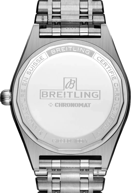 Breitling,Chronomat 36mm,36mm,White Gold,Stainless Steel,Pink Red,Automatic,Day,42hours,G10380BB1K1G1