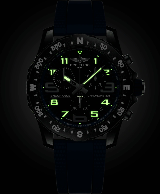 Breitling,Endurance Pro 44mm,44mm,Titaplast,Black,Quartz,Chronograph,Day,X82310D51B1S2
