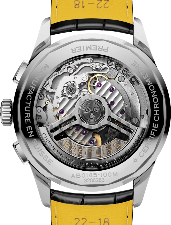 Breitling,Other 42mm,42mm,Stainless Steel,Black,Automatic,Chronograph,Day,AB0145221B1P1