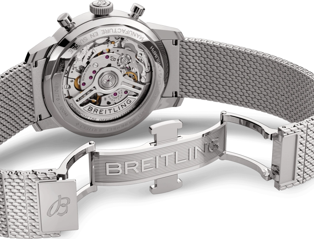 Breitling,Top Time 41mm,41mm,Stainless Steel,Blue,Automatic,Chronograph,Sapphire,Crystal Glass,AB01764A1C1A1