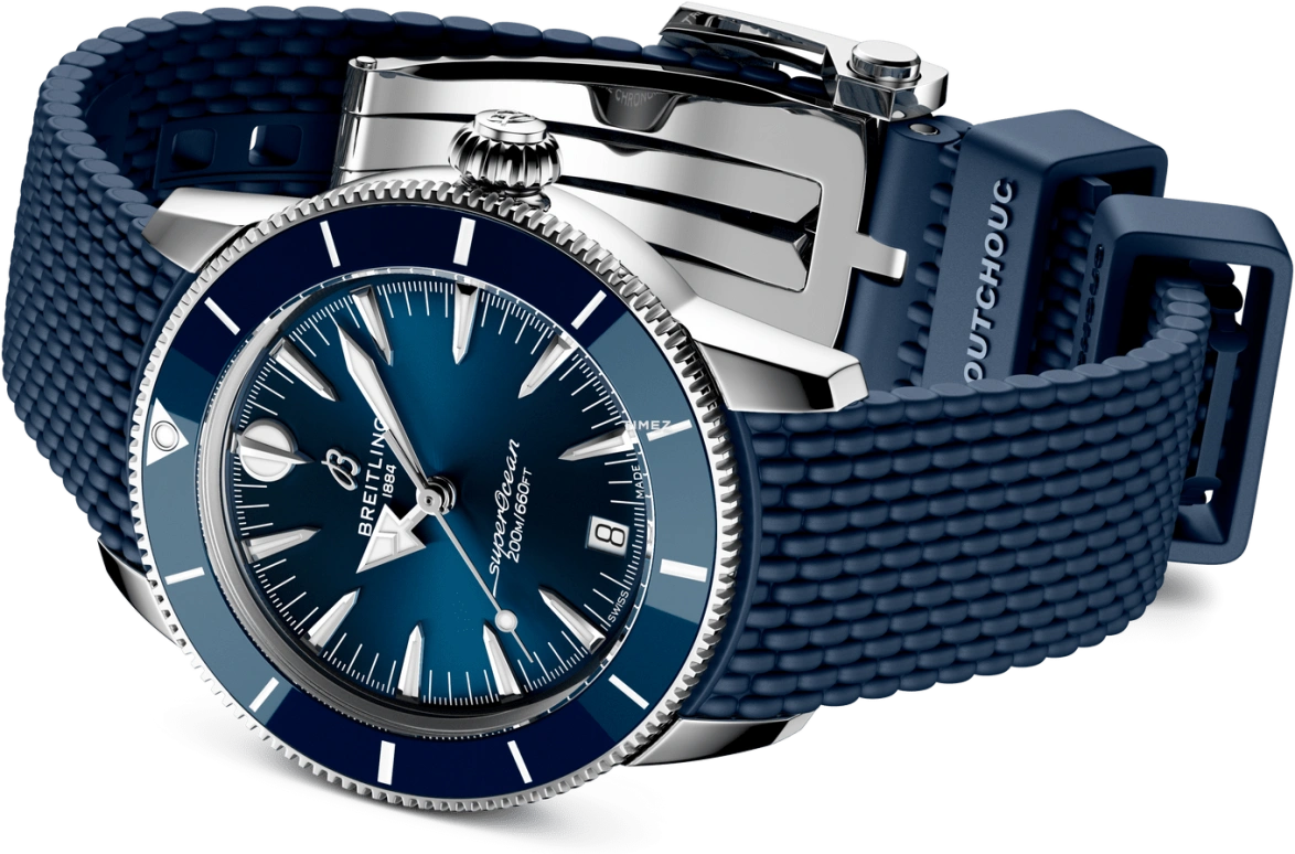 Breitling,Superocean Heritage 36mm,36mm,Stainless Steel,Ceramic,Blue,Automatic,Day,42hours,A10390161C1S1