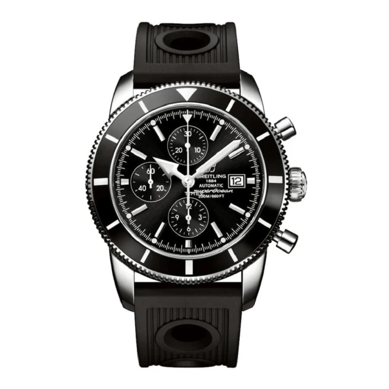 Breitling,Superocean Heritage 46mm,46mm,Stainless Steel,Black,Automatic,Chronograph,Day,A1332024,A1332024/B908/201S