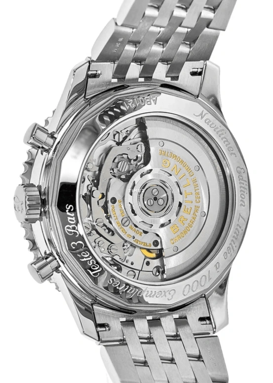 Breitling,Navitimer 43mm,43mm,Stainless Steel,Brown,Automatic,Chronograph,Day,AB0121C4,AB0121C4/Q605/447A