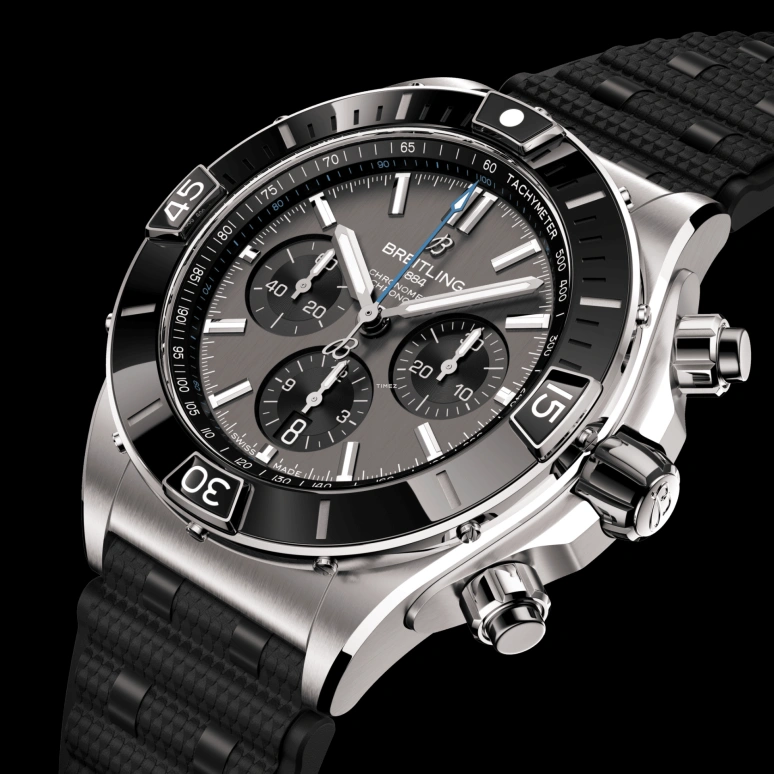 Breitling,Chronomat 44mm,44mm,Titanium,Grey,Automatic,Chronograph,Day,EB0136251M1S1