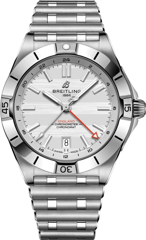 Breitling,Chronomat 40mm,40mm,Stainless Steel,White,Automatic,Day,Dule Time,A323985B1A1A1