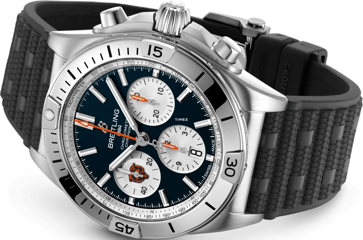 Breitling,Chronomat 42mm,42mm,Stainless Steel,Black,Automatic,Chronograph,Day,AB01342B1C5S1