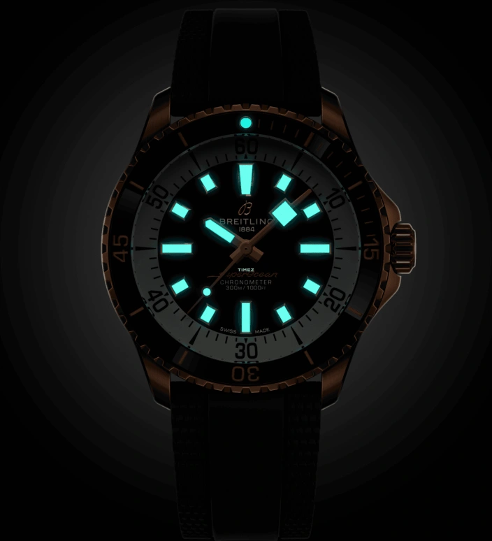 Breitling,Superocean 42mm,42mm,Red Gold,Black,White,Automatic,Sapphire,Crystal Glass,Round,R17375211B1S1