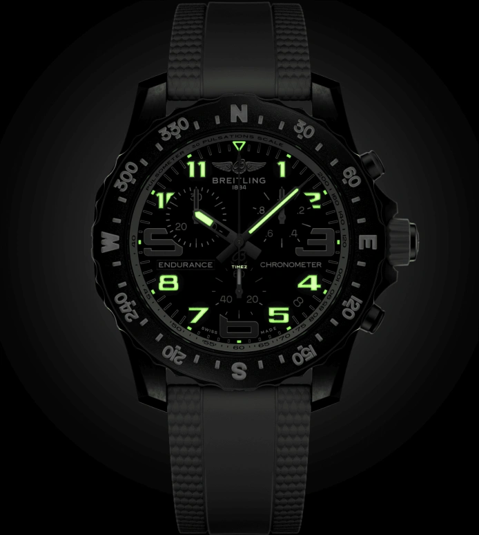 Breitling,Endurance Pro 44mm,44mm,Titaplast,Black,Quartz,Chronograph,Day,X82310A71B1S2