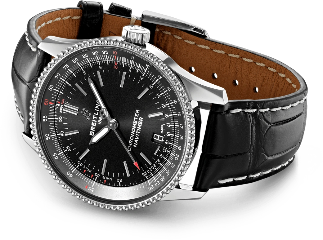 Breitling,Navitimer 38mm,38mm,Stainless Steel,Black,Automatic,Chronograph,Date,Anti-magnetic,A17325241B1P1