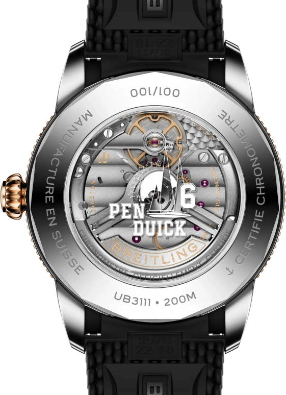 Breitling,Superocean Heritage 42mm,42mm,Stainless Steel,Red Gold,Ceramic,Black,Automatic,Day,78hours,UB31111A1B2S1