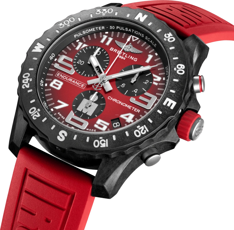 Breitling,Endurance Pro 44mm,44mm,Titaplast,Red,Quartz,Chronograph,Day,X823109A1K1S1