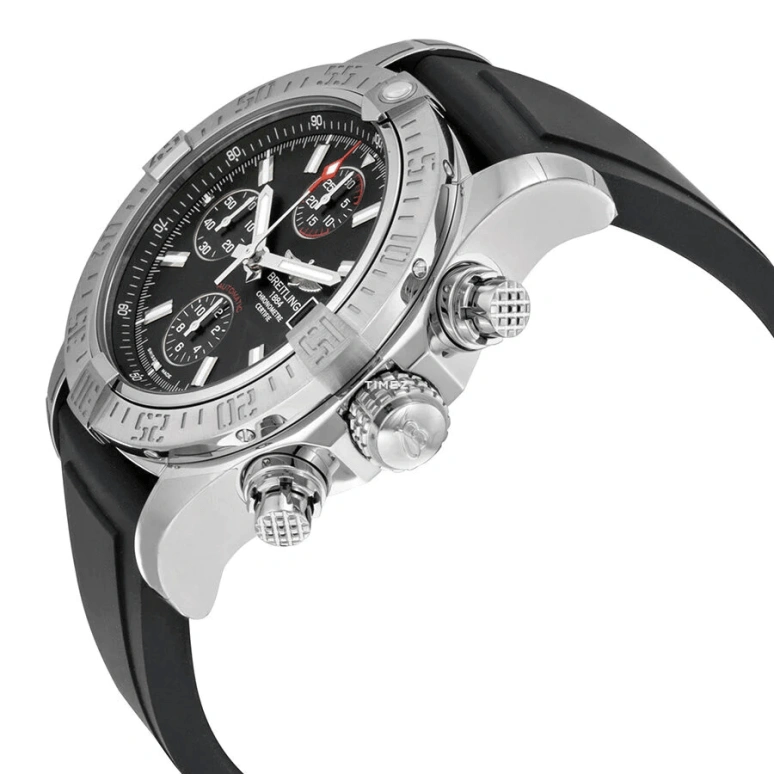 Breitling,Avenger 43mm,43mm,Stainless Steel,Black,Automatic,Chronograph,Day,A1338111,A1338111/BC32/131S/A20S.1