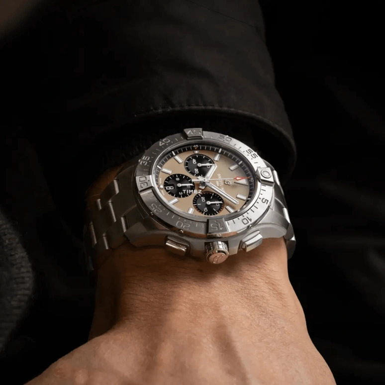 Breitling,Avenger 44mm,44mm,Stainless Steel,Brown,Automatic,Chronograph,Day,AB0147101A1A1