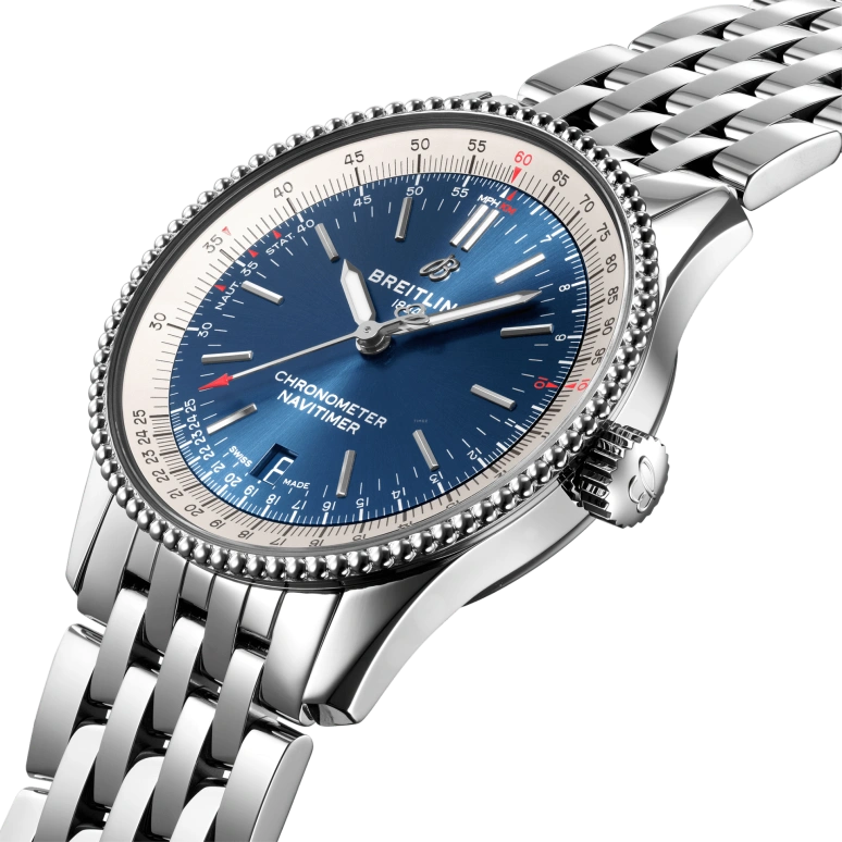 Breitling,Navitimer 38mm,38mm,Stainless Steel,Blue,Automatic,Chronograph,Date,Anti-magnetic,A17325211C1A1