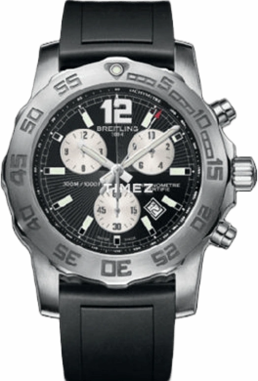 Breitling,Superocean 44mm,44mm,Stainless Steel,Black,Quartz,A7338710,A7338710/BB49/134S/A20DSA.2