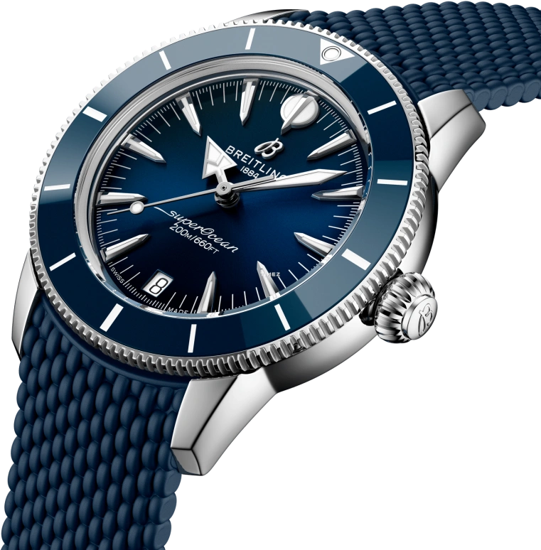 Breitling,Superocean Heritage 36mm,36mm,Stainless Steel,Ceramic,Blue,Automatic,Day,42hours,A10390161C1S1