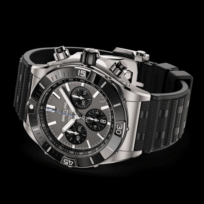 Breitling,Chronomat 44mm,44mm,Titanium,Grey,Automatic,Chronograph,Day,EB0136251M1S1
