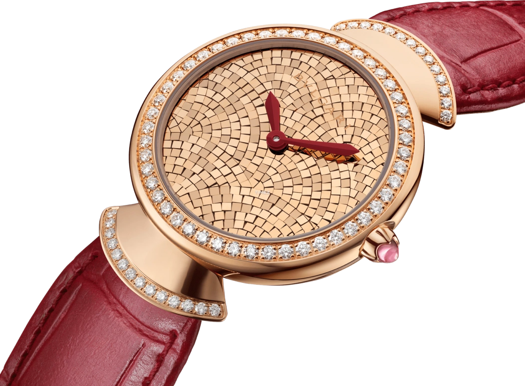 Bulgari,Divas' Dream 33mm,33mm,Rose Gold,Quartz,Sapphire,Crystal Glass,Round,103996