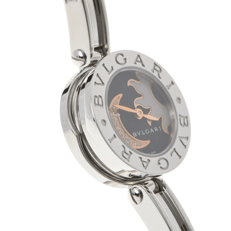 Bulgari,B.Zero1 22mm,22mm,Stainless Steel,Black,Quartz,Sapphire,Crystal Glass,Round,BZ22BSMDSS,BZ22BSMDSS.S
