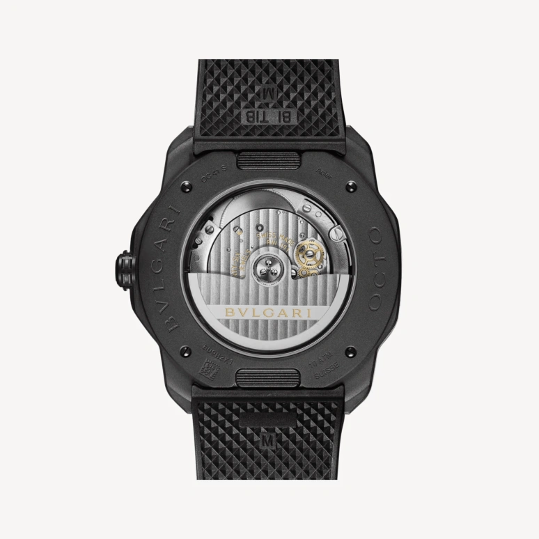 Bulgari,Octo 41mm,41mm,Stainless Steel,Black,Automatic,Day,Octagon,103927
