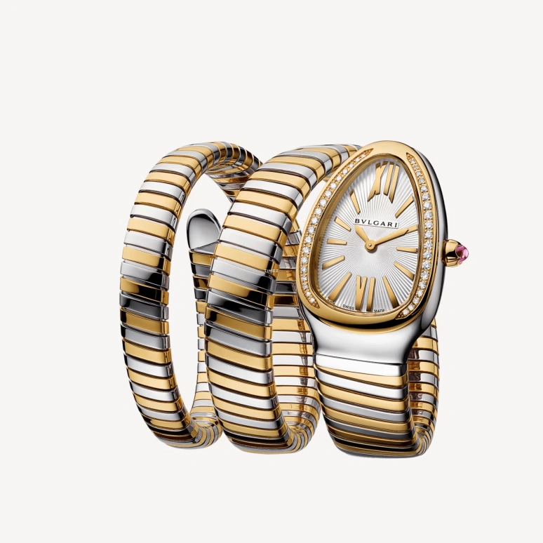 Bulgari,Serpenti 35mm,35mm,Stainless Steel,White,Quartz,Sapphire,Crystal Glass,Other,103797