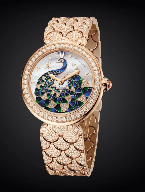 Bulgari,Divas' Dream 37mm,37mm,Rose Gold,White,Automatic,42hours,In-house Caliber,103348