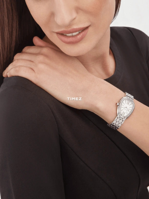 Bulgari,Serpenti Seduttori 33mm,33mm,Stainless Steel,White,Silver,Quartz,Sapphire,Other,103949