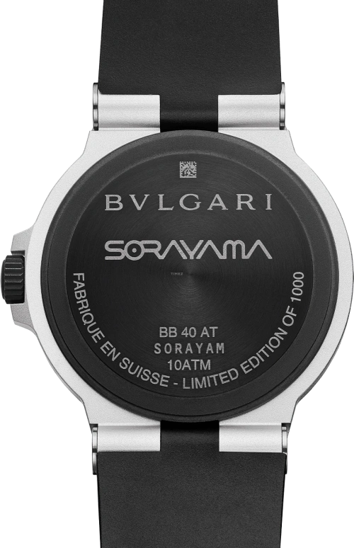 Bulgari,Other 40mm,40mm,Aluminium,Luminous,Silver,50hours,In-house Caliber,Sapphire,Crystal Glass,103703