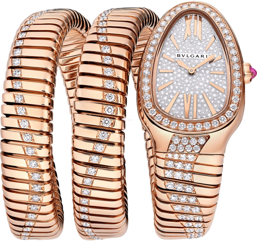 Bulgari,Serpenti 35mm,35mm,Rose Gold,White,Quartz,Other,103792