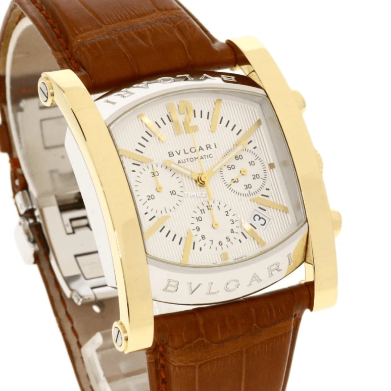 Bulgari,Assioma 48x38mm,48x38mm,Stainless Steel,White,Automatic,Chronograph,Day,AA48C6SGLDCH