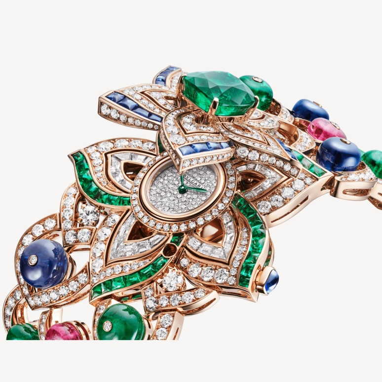 Bulgari,High Jewellery 14mm,14mm,Rose Gold,Silver,Quartz,Round,103861
