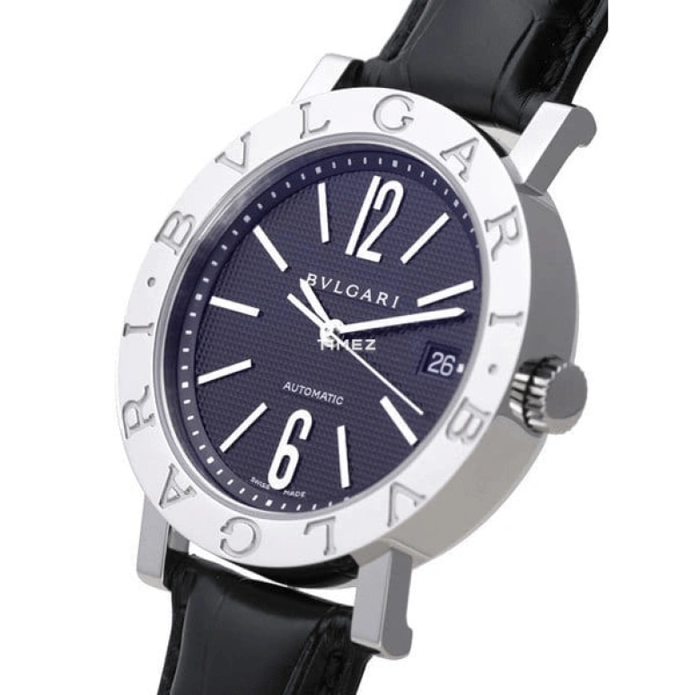 Bulgari,Bulgari Bulgari 38mm,38mm,Stainless Steel,Black,Automatic,Day,Sapphire,Crystal Glass,BB38BSLD,BB38BSLD/N