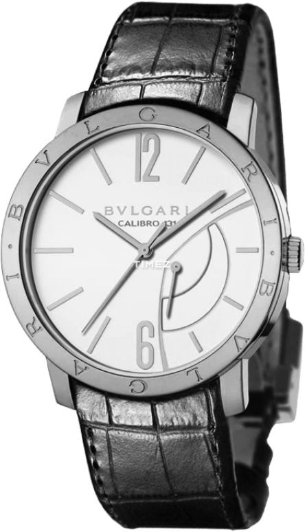 Bulgari,Bulgari Bulgari 43mm,43mm,Stainless Steel,White,Sapphire,Crystal Glass,Closed,BB43WSL