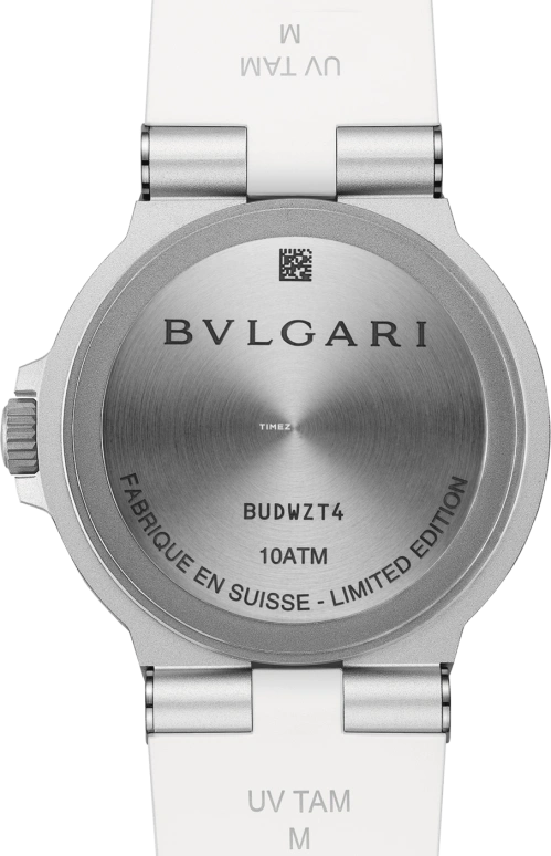 Bulgari,Aluminium 40mm,40mm,Aluminium,Rubber,Ice Blue,Automatic,Day,42hours,104309