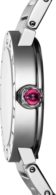Bulgari,Bulgari Bulgari 26mm,26mm,Stainless Steel,White,Quartz,In-house Caliber,Sapphire,Crystal Glass,101885