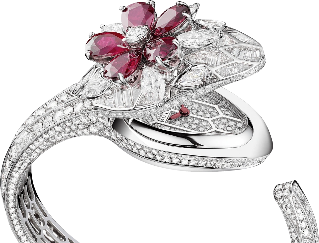 Bulgari,Serpenti ,White Gold,Setting,Diamonds,Ruby,103021